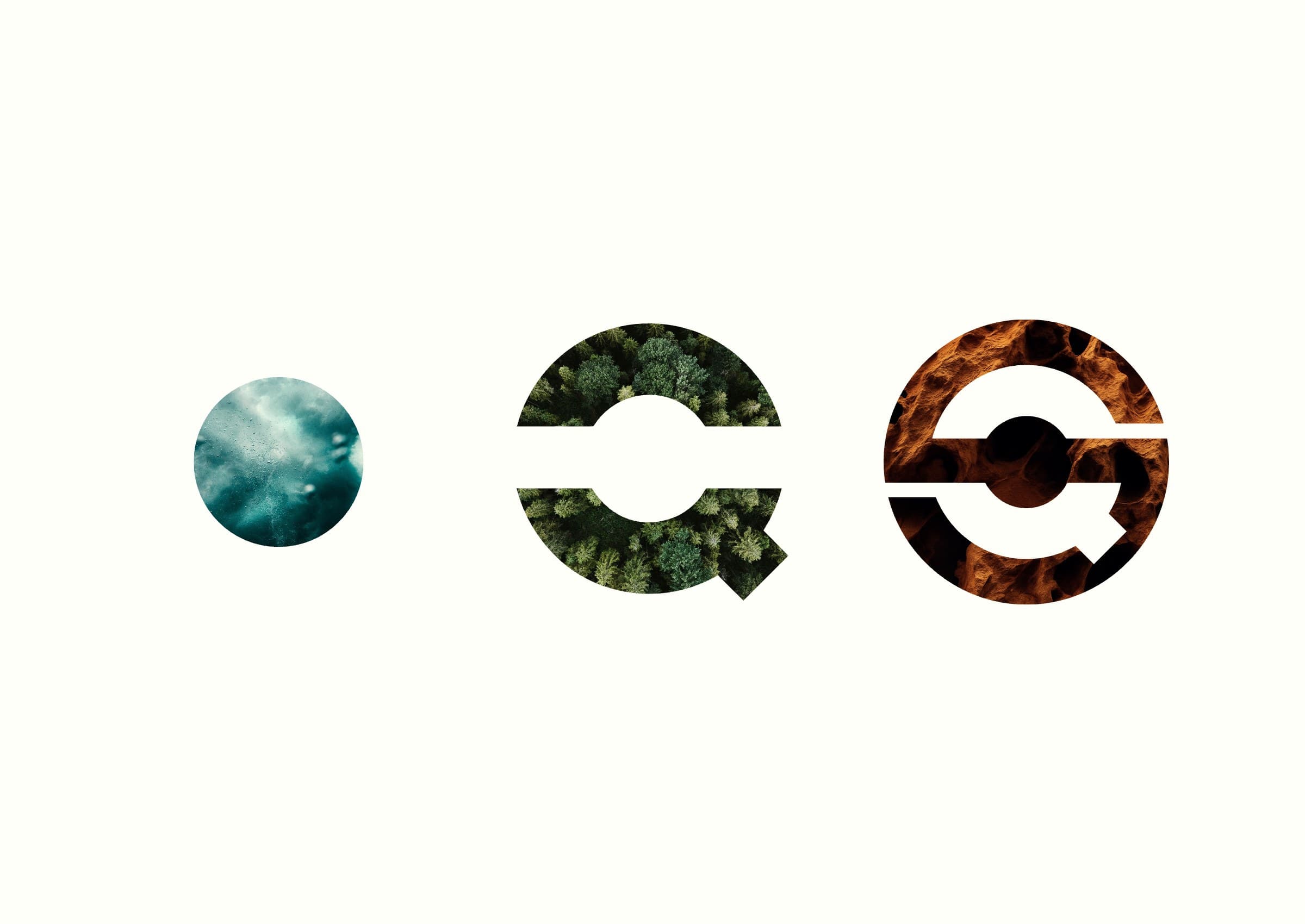 The three anchors cut from ocean, forest and lava