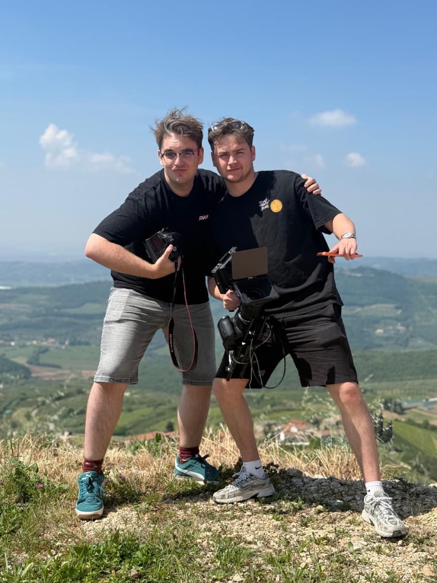 The team on location