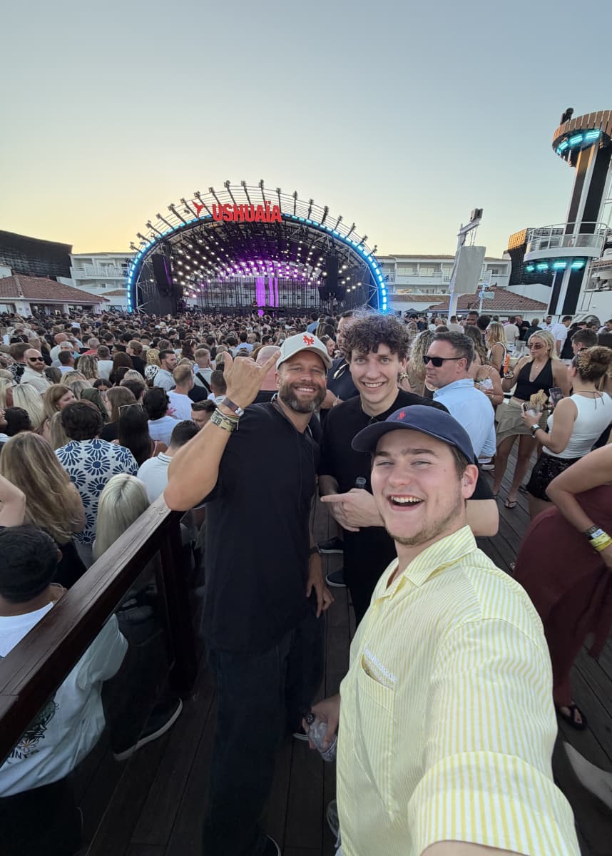 The team out together