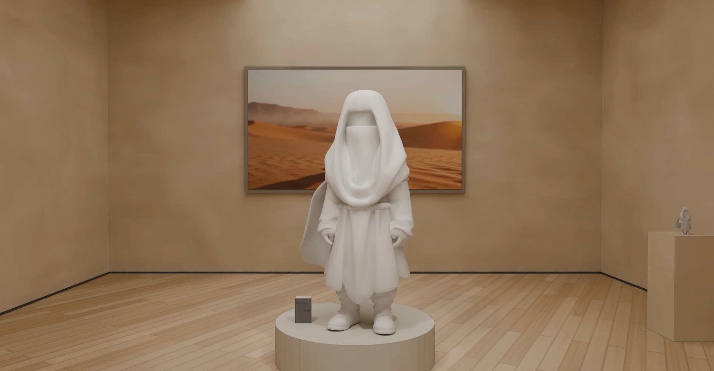 The Nomad in its room of the 3D gallery