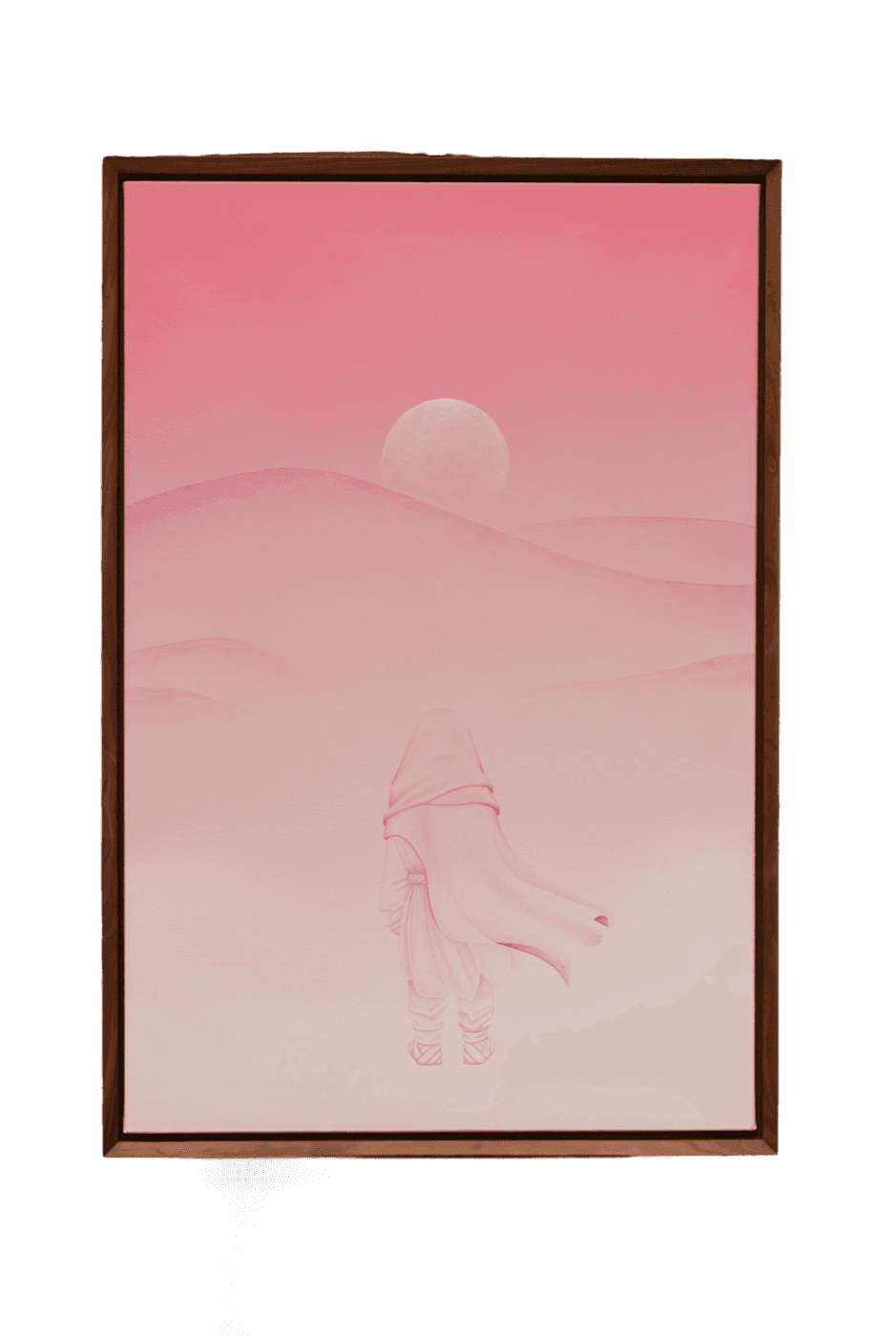 Painting of The Nomad in the dunes