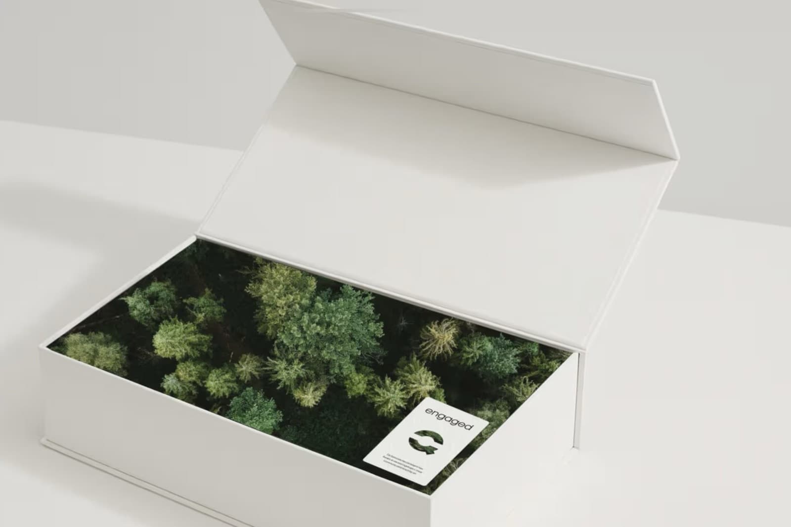 Presentatiedoos van Q-Selection met het engaged-label