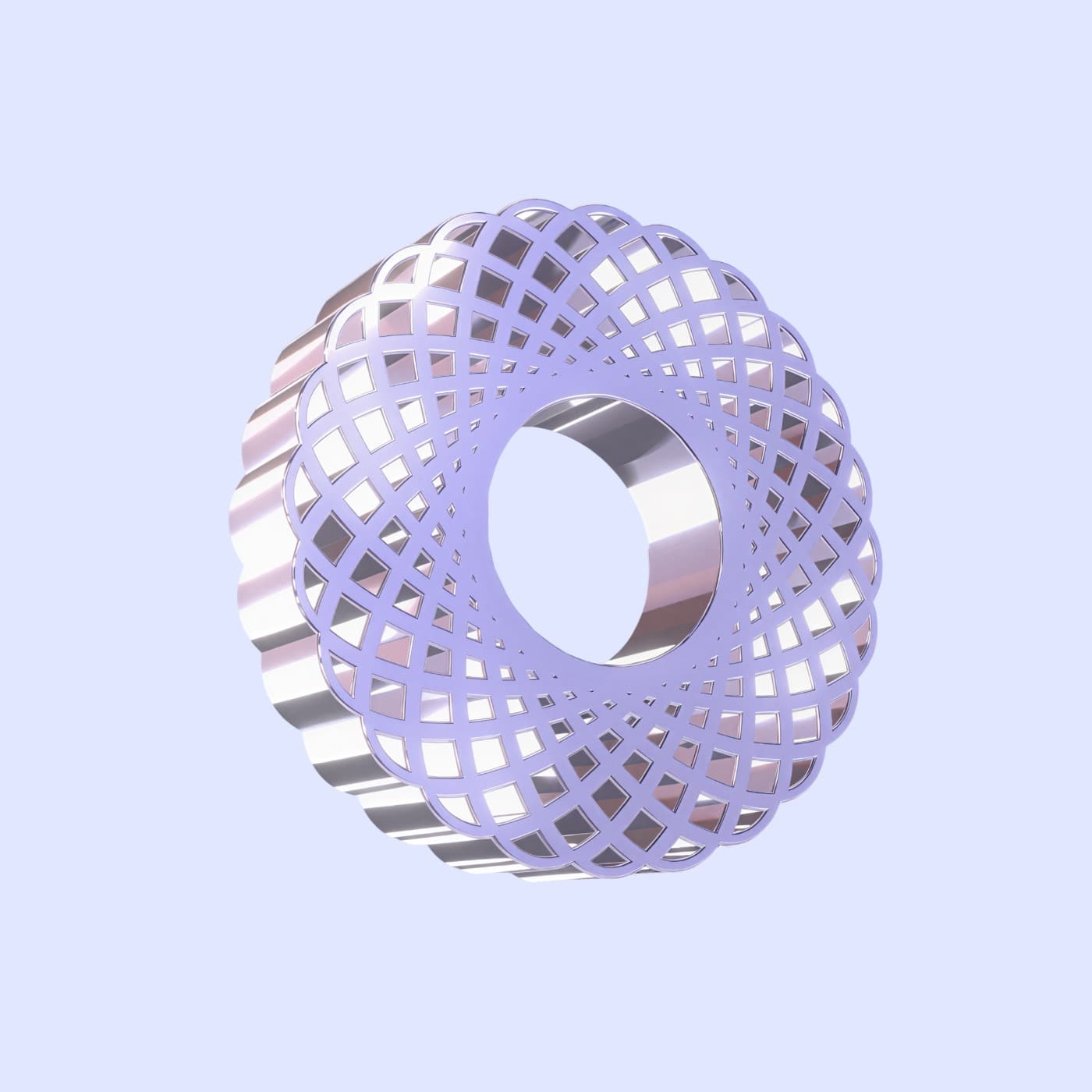 The Rondah rosette rendered as a 3D ring